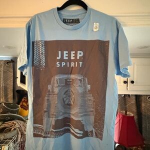 Jeep Light Blue Tee with Graphic